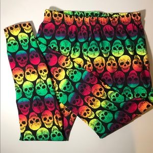 Rainbow Skull Leggins
